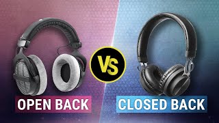 OpenBack vs ClosedBack Studio Headphones – Whats The Difference [upl. by Norrahc]