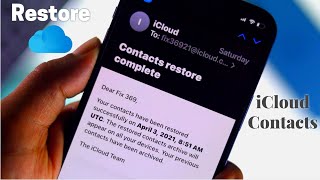 How to Restore Contacts from iCloud on iPhone [upl. by Ahilam51]