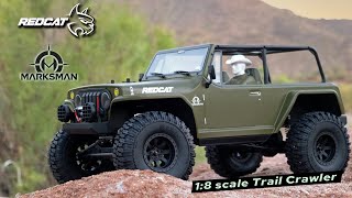 The Redcat TC8Marksman  18 Scale Brushed Electric Trail Crawler [upl. by Jenne898]