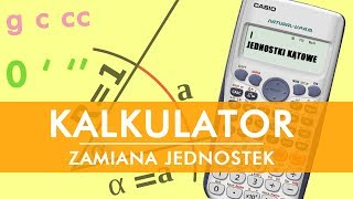 KALKULATOR 2  przeliczanie jednostek kątowych stopnie grady radiany [upl. by Columbine977]