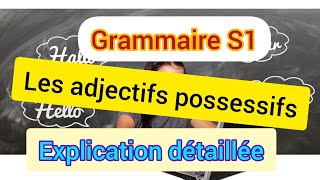 Les adjectifs possessifs [upl. by Domonic]