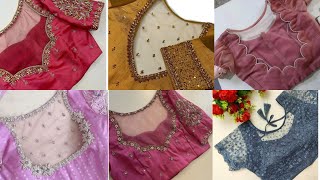 😍Stunning Net Blouse Design collections  Blouse designs🥰 [upl. by Warram]