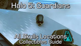 Halo 5  All Skulls Locations Guide  Gravelord Achievement [upl. by Norak]