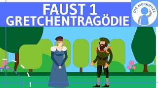 Faust 1  Gretchentragödie einfach erklärt  Dramenform Aufbau Inhalt amp Szenenbeispiele Literatur [upl. by Yecrad]