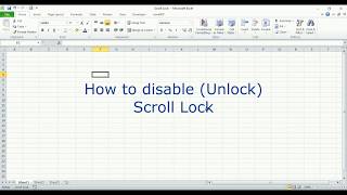 Excel Solutions Disable Scroll Lock in Windows 10 [upl. by Nylaroc]