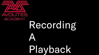 Recording Playbacks [upl. by Erodisi]