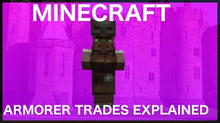 Minecraft Armorer Trades Explained [upl. by Annecorinne]