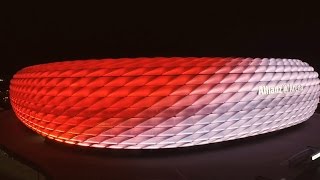 New Philips LED façade lighting at the Allianz Arena [upl. by Nana]