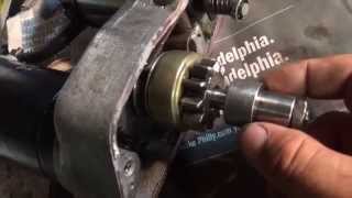 Ironhead sportster starter bendix repair [upl. by Namhcan23]