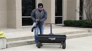 SaltDogg® WB400 Walk Behind Drop Spreader  Product Overview [upl. by Enaitsirhc572]