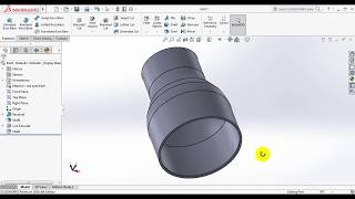 Solidworks tutorial  how to make reducer [upl. by Nired]