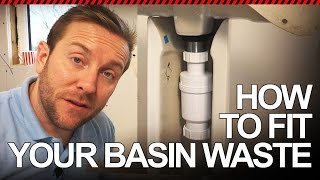 HOW TO FIT BASIN WASTE VALVE  Plumbing Tips [upl. by Nuhs154]