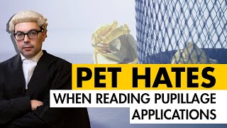 Pupillage applications Barristers PET HATES [upl. by Rusert72]