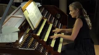 Liene Andreta Kalnciema live at Riga Cathedral organ Franz Liszt Prelude and Fugue on BACH [upl. by Zolnay866]