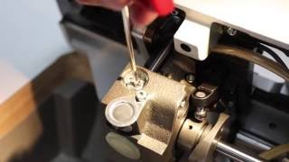 SERVICE VIDEO  Dürkopp Adler cl 867  Basic settings hook middle part opener VERSION 2 [upl. by Yesteb]