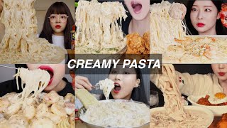 CREAMY PASTA MUKBANG [upl. by Mayfield]