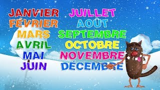 Foufou  Les mois de lannée pour les enfants Learn The months of the year for kids 4k [upl. by Drusie]