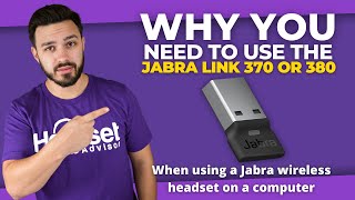 Jabra Link 370 USB Adapter Why You Need To Use It [upl. by Anifares179]