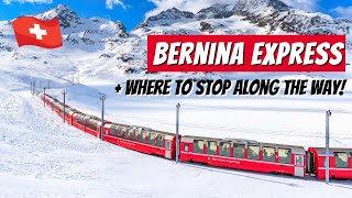 BERNINA EXPRESS  Taking a beautiful Swiss panoramic train through Graubunden  Landwasser Viaduct [upl. by Hambley21]