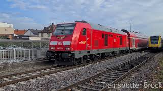 BR 245 und BR 612 als IRE auf der Hochrheinstrecke  in Rheinfelden  Baden   Hochrheinbahn [upl. by Regnig]