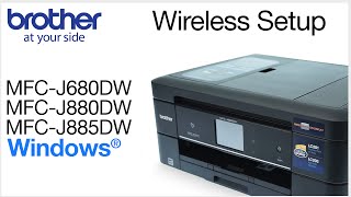 MFCJ680DW MFCJ880DW MFCJ885DW – wireless setup  Windows® Version [upl. by Ytsirc]