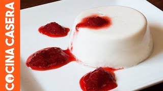 Panacota o panna cotta casera [upl. by Zelda]