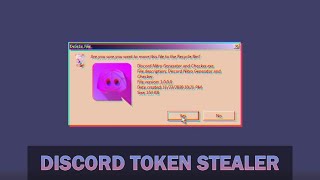 Demonstration Discord Token Stealer quotTroubleGrabberquot [upl. by Wallach]