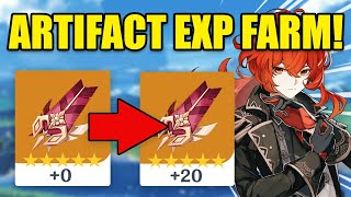 Artifact farming route  Genshin Impact [upl. by Hanford]