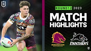 NRL 2023  Brisbane Broncos v Penrith Panthers  Match Highlights [upl. by Jeffry]