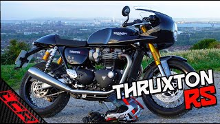 Triumph Thruxton RS  The Ultimate PERFORMANCE Retro Classic [upl. by Boelter]