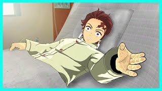 Tanjiro goes to the HOSPITAL Demon Slayer Roleplay [upl. by Aihsatan]