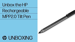 Unboxing the HP Rechargeable MPP20 Tilt Pen  HP Support [upl. by Needan546]