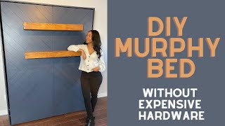 DIY Murphy Bed with Cheaper Hardware [upl. by Annavahs]