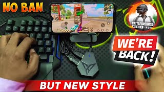 Finally BGMI Return🔥  How to Play BGMI with Keyboard and Mouse in Mobile Using Flydigi Q1 No Ban [upl. by Hanima919]