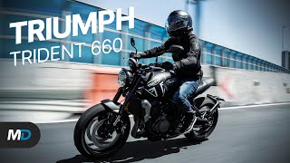 2021 Triumph Trident 660 Review  Beyond the Ride [upl. by Noffets]