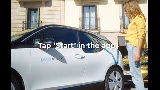 How to rent cars with a StartStop button  SHARE NOW [upl. by Ilamad]