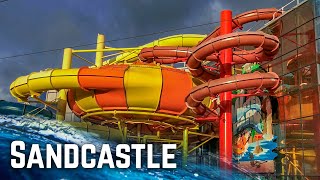 UKs Largest Indoor Water Park Sandcastle Blackpool  All Slides [upl. by Ialohcin624]