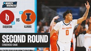 Illinois vs Duquesne  Second Round NCAA Tournament extended Highlights [upl. by Adnema]