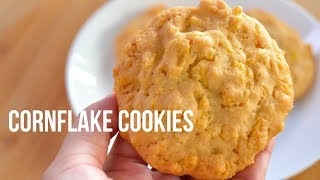 EASY CORNFLAKE COOKIES RECIPE 5 INGREDIENTS [upl. by Adrianne]