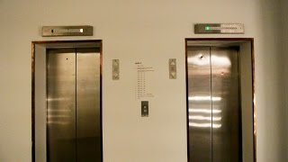 1985 KONE amp 1978 TSSchlieren mod highrise elevators  Hotel Comwell Hvide Hus Aalborg Denmark [upl. by Erlina]