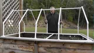 Build A Mini Greenhouse For Raised Beds [upl. by Mihcaoj]