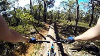 Kalamunda Circuit Mountain Biking  Mercury St Log Ride with GoPro [upl. by Neeloj]