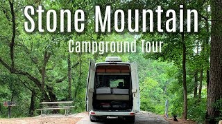 Stone Mountain GA  Full Campground Tour with Map [upl. by Luapnoj]