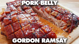 How To Make Gordon Ramsay SlowRoasted Pork Belly Recipe [upl. by Htebezile]