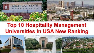 Top 10 Hospitality Management Universities in USA New Ranking [upl. by Arundell466]