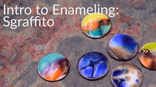 Intro to Enameling  Sgraffito [upl. by Shulman]