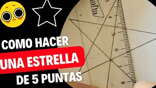 COMO HACER una ESTRELLA de 5 puntas ⭐️ HOW to MAKE a 5 POINT STAR ⭐️ [upl. by Ardnuaet293]