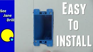 How to Install a New Electrical Box When Remodeling [upl. by Sacttler]