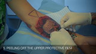 Dermalize PRO Tutorial  Protective Tattoo Aftercare Film [upl. by Eirot]