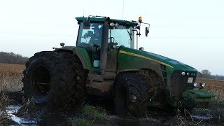 Best Of John Deere 8530  Pure Sound  Mudding Stucks Pulling amp Working Hard  Danish Agriculture [upl. by Miahc]